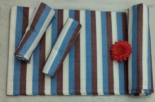 BEDSHEET STRIPE 90X108 2 PILLOW COVER